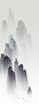 中国风意境山水装饰画