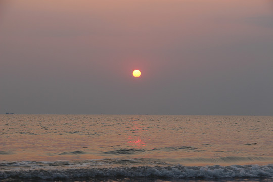 海边落日