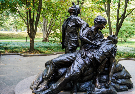 美国二战纪念碑雕塑