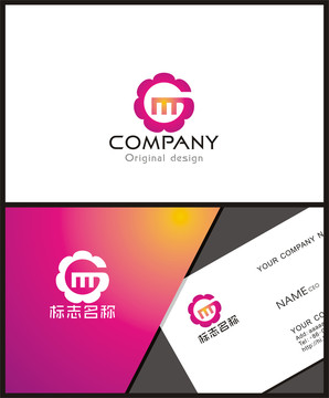 GM字母logo设计