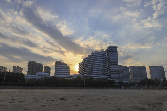 中国厦门五缘湾区建筑风光