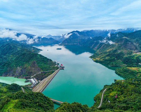 都江堰紫坪铺全景图