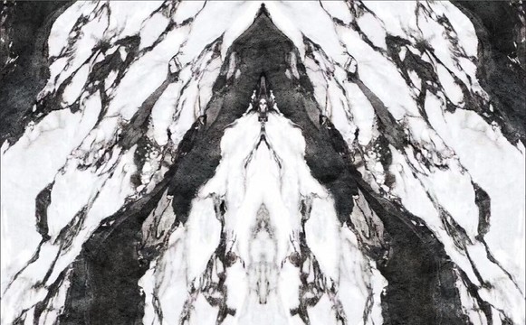 滲墨大板大理石紋電視背景墻