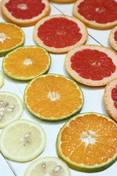 柑橘类背景竖图