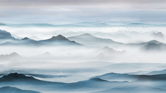 新中式山水畫
