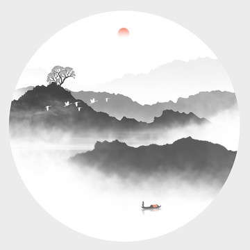 山水墨畫