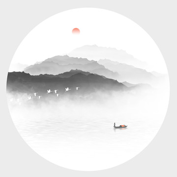 山水墨畫