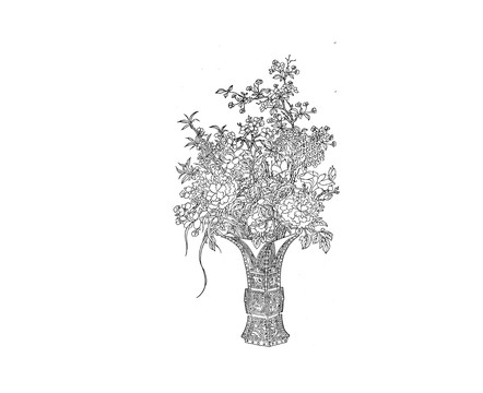 丁云鵬花籃圖
