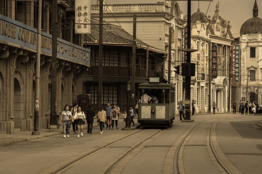 老上海街景