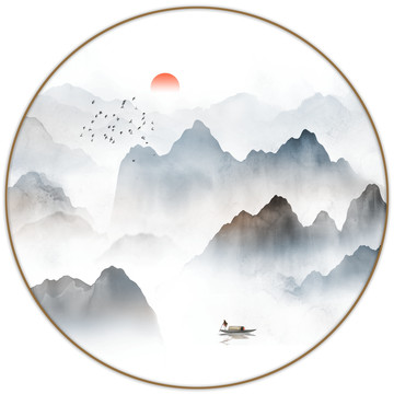 新中式水墨山水
