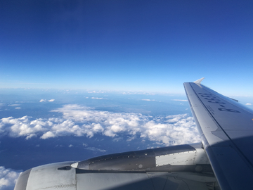 中国南方航空飞机空中飞行