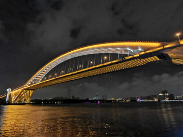 上海卢浦大桥夜景