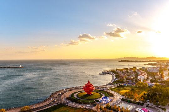 五四广场海景