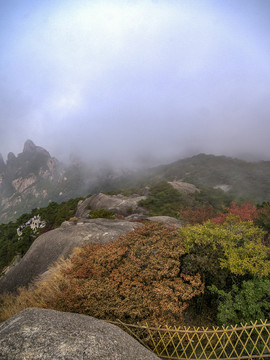 安徽黄山云雾风光