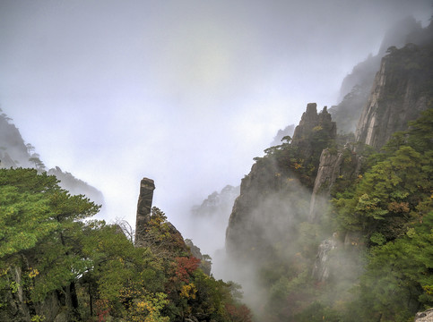 安徽黄山西海大峡谷云海风光