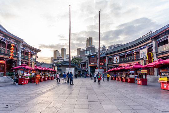 天津古文化街区古建筑景观