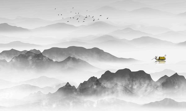 水墨山水畫
