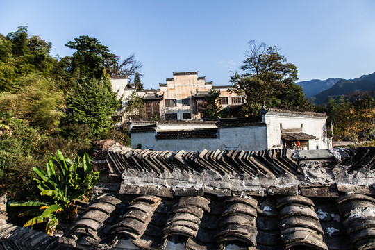 江西婺源鄉(xiāng)村徽派建筑