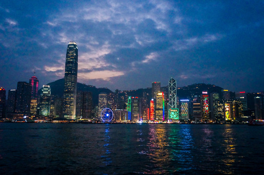 香港维多利亚港夜景