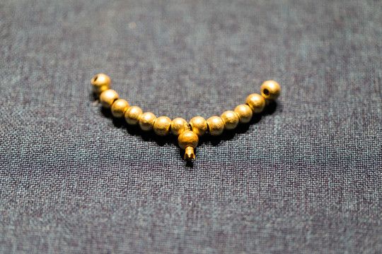 古希腊黄金珠子项链