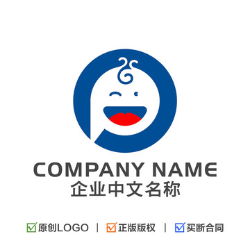 P标志母婴产品LOGO