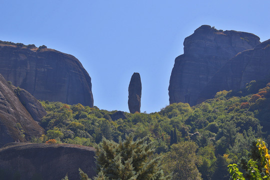 希腊迈泰奥拉奇石石柱巨石
