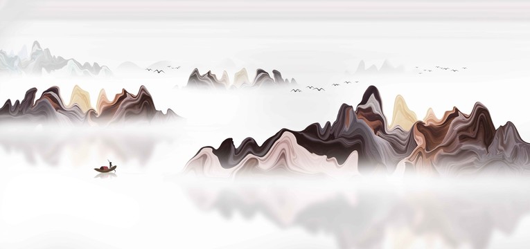 新中式山水畫