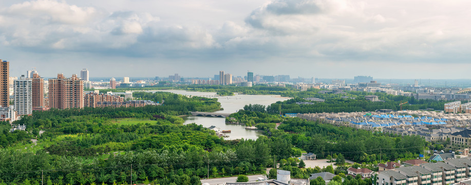 合肥经济开发区翡翠湖全景图