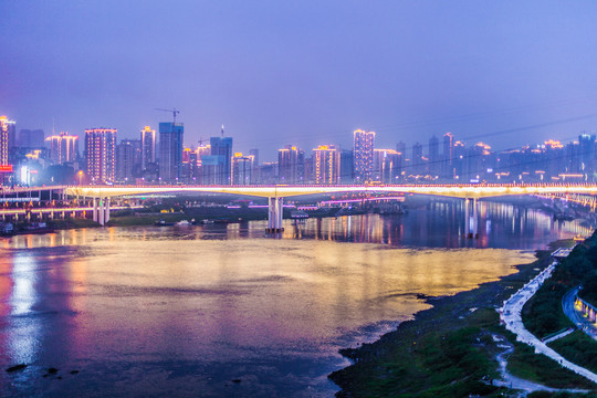 重庆嘉陵江夜景风光