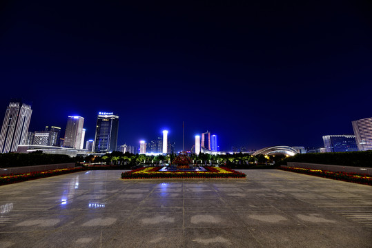 合肥政府广场夜景