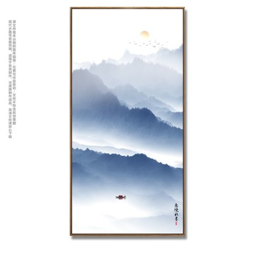 現(xiàn)代水墨山水玄關(guān)裝飾畫