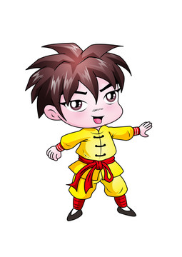 武功小子卡通設(shè)計(jì)