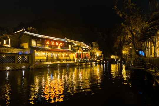 古北水镇夜景