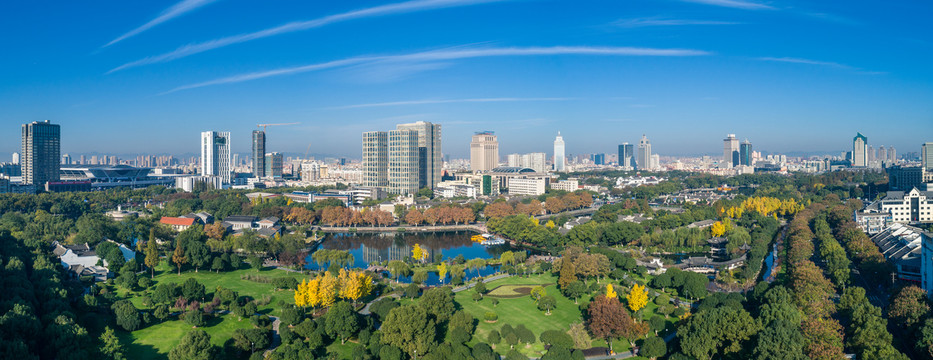 宁波月湖全景