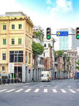 广州北京路骑楼街景