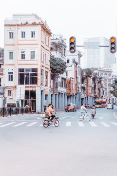 广州北京路骑楼街景