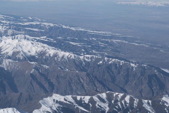 航拍天山