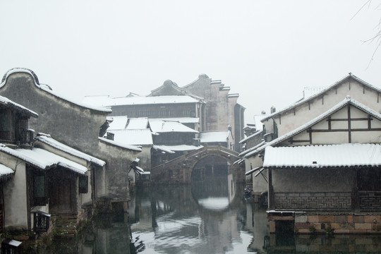 乌镇雪景