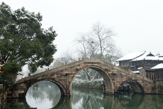 乌镇雪景