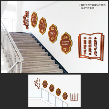 學(xué)校樓梯走廊文化墻