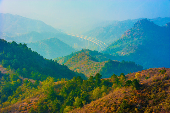 群山叠翠高速公路京承高速