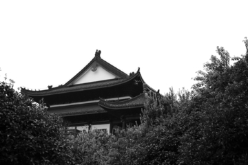 黑白仿古建筑