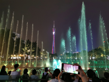广州塔音乐喷泉