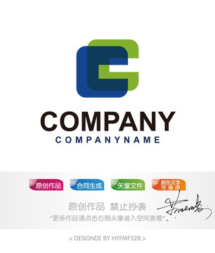 C字母logo标志设计商标