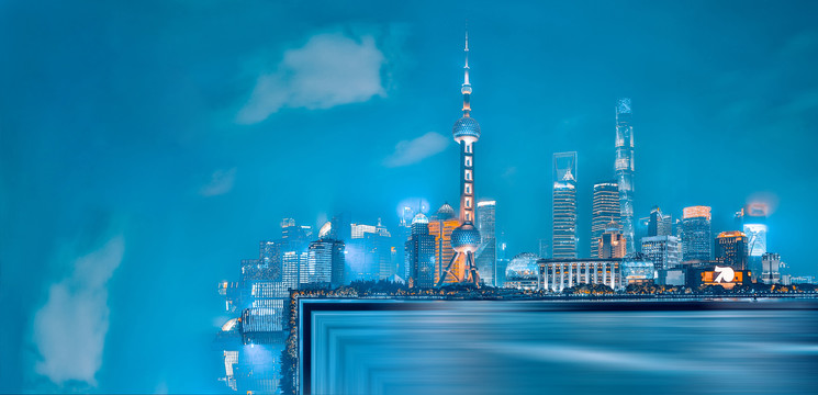 上海天際線夜景
