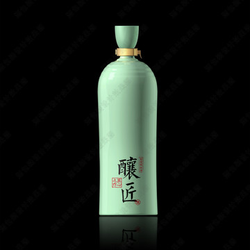 青瓷酒瓶设计