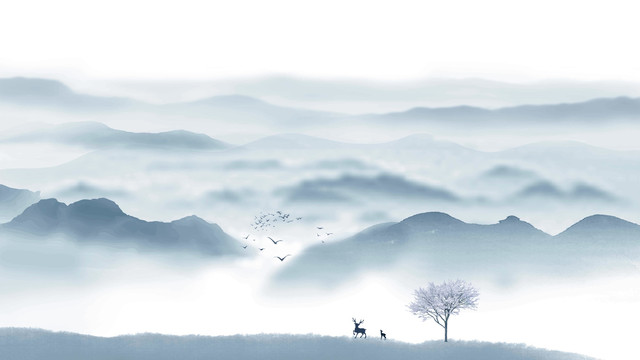 水墨山水畫