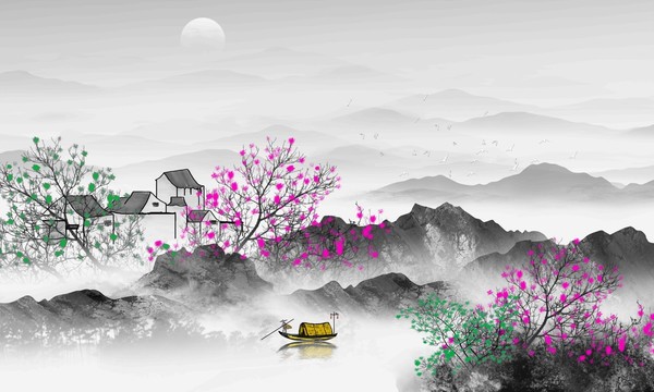 新中式山水畫
