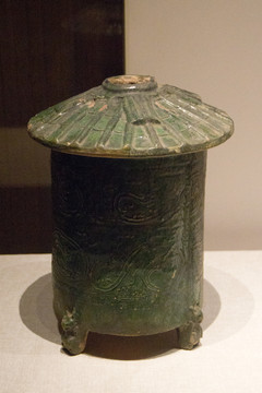 汉代绿釉陶囷