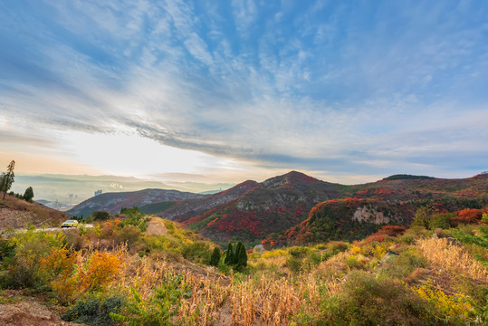 博山和尚房禹山路秋景